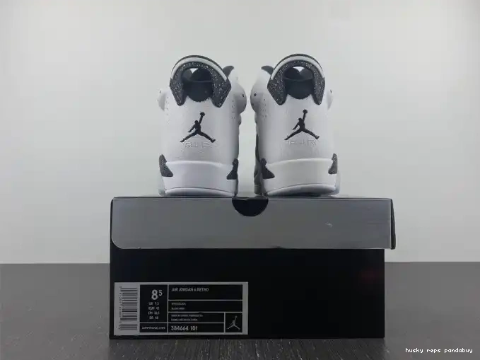 Rep Husky Retro 6 384664-101 Oreo Jordan 0428